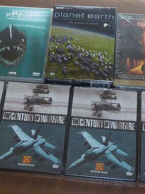 New Lot DVD Century Of Warfare Planet Earth Blue Planet Deep Frozen Red Dragon